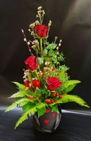 3 luxury Red Roses